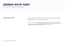 Tablet Screenshot of drinkswithtony.com